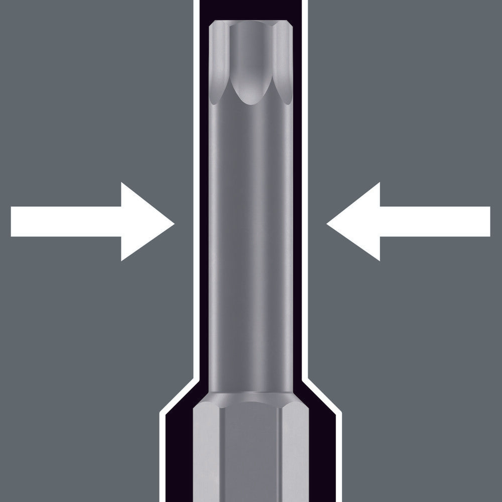 8740 B Zyklop Bit socket with 3/8" drive, with extra slim profile area