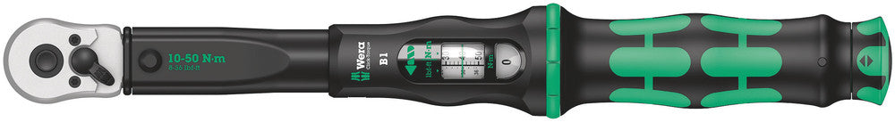 Click-Torque B 1 torque wrench with reversible ratchet, 10-50 Nm
