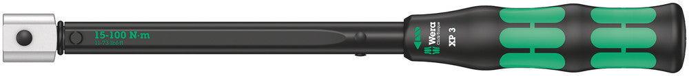 Click-Torque XP 3 pre-set adjustable torque wrench for insert tools, 15-100 Nm, 15 Nm