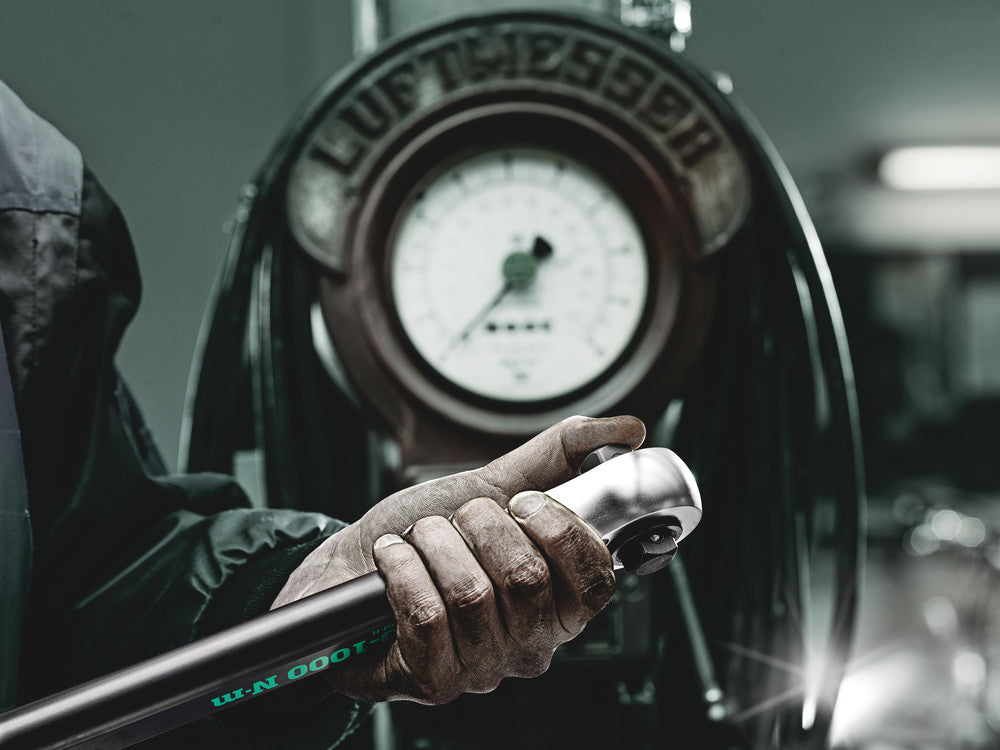 Click-Torque E 1 Push R/L adjustable torque wrench for clockwise and anti-clockwise torque-control, 200-1000 Nm
