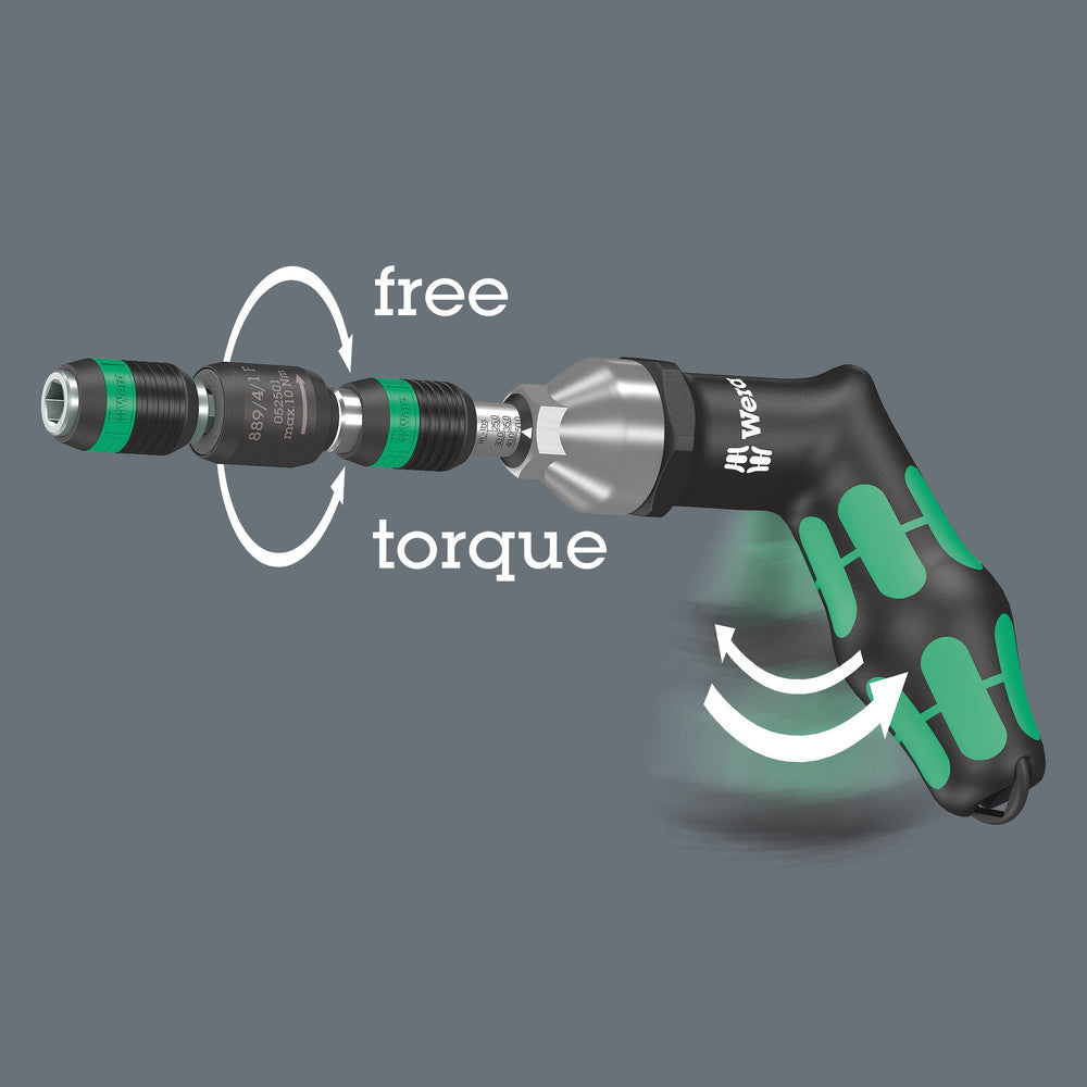 889/4/1 F Rapidaptor free-running bit holder for torque screwdrivers with pistol handle