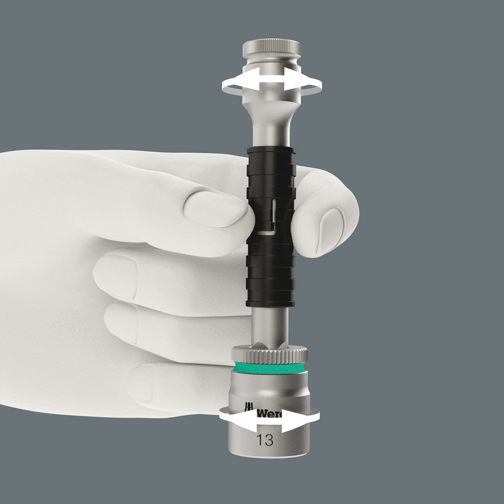 8796 LC Zyklop "flexible-lock" extension with free-turning sleeve, long, 1/2"