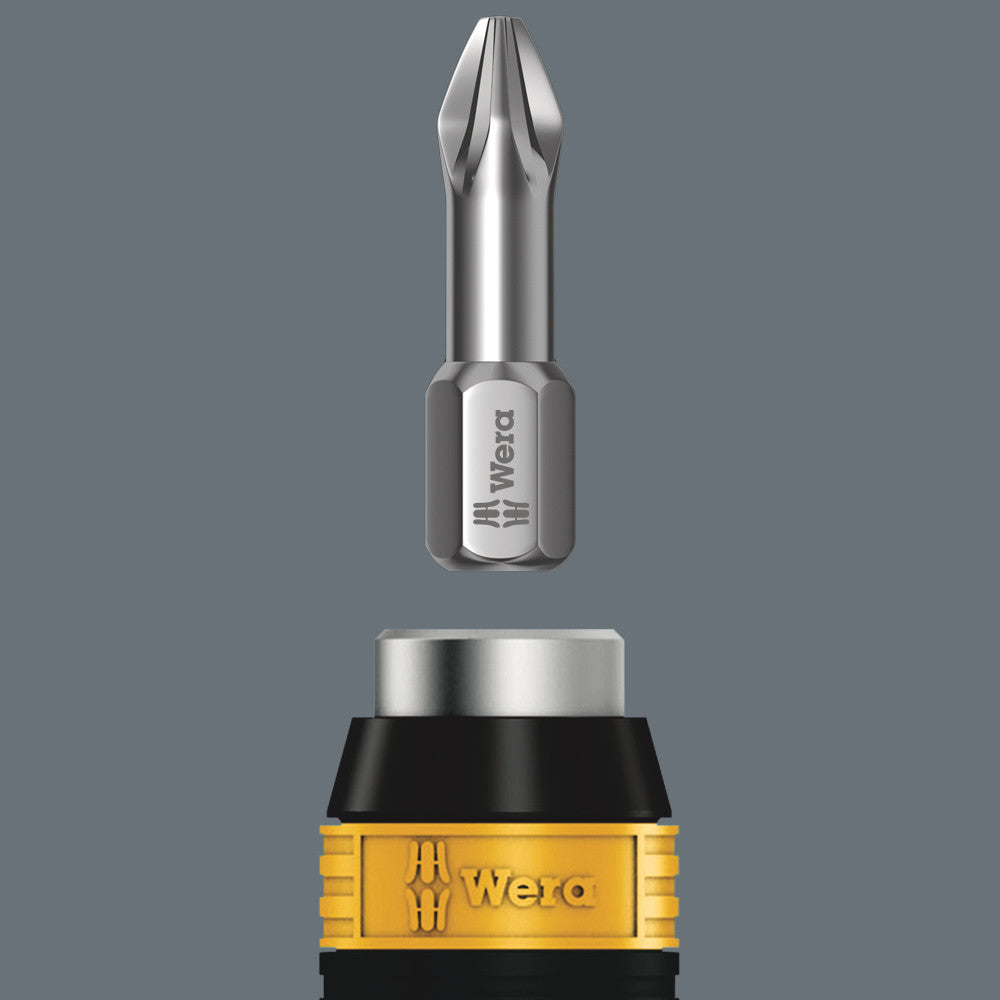 7400 ESD series Kraftform Torque screwdrivers, with factory pre-set value (0.1-1.5 Nm) and Rapidaptor quick-release chuck, handle size 105 mm
