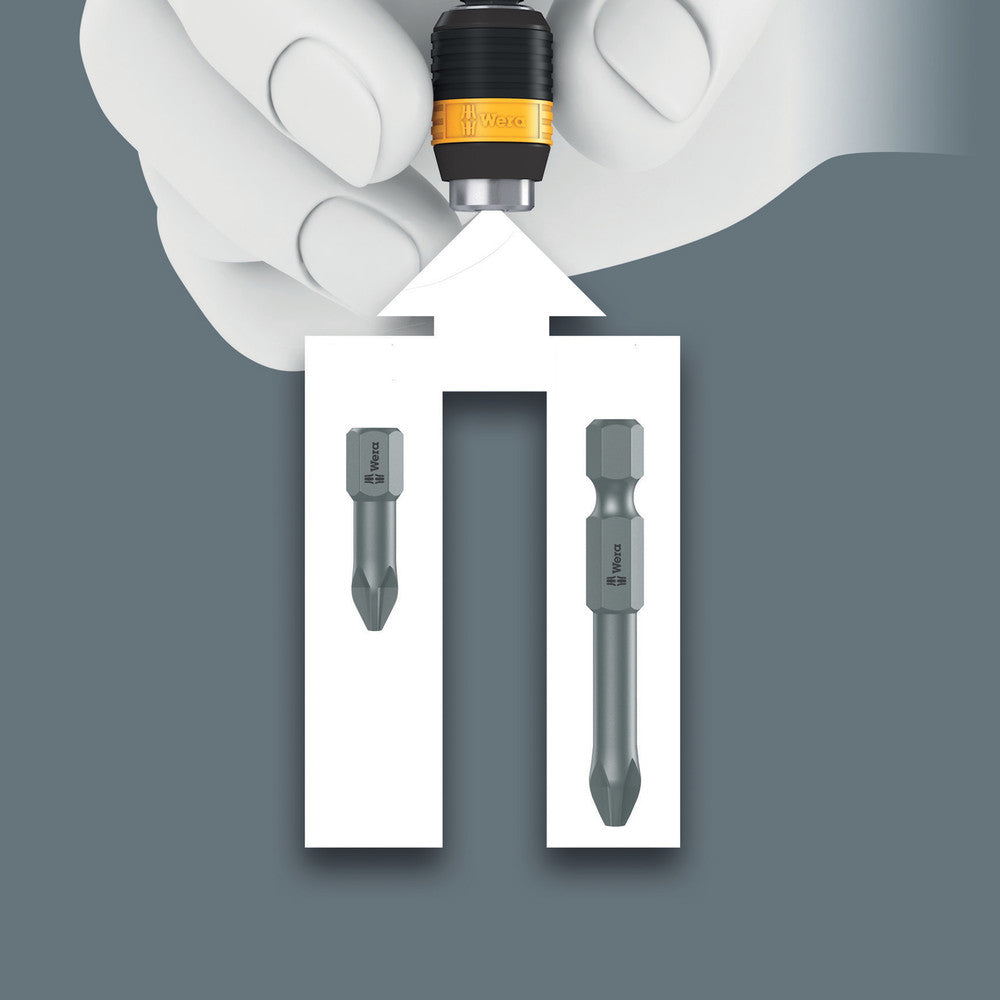 7400 ESD series Kraftform Torque screwdrivers, with factory pre-set value (0.1-1.5 Nm) and Rapidaptor quick-release chuck, handle size 89 mm