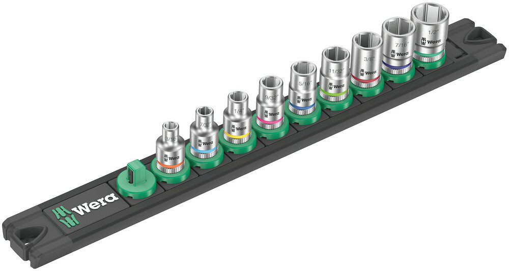 Magnetic socket rail A Imperial 1 Zyklop socket set, 1/4" drive, imperial