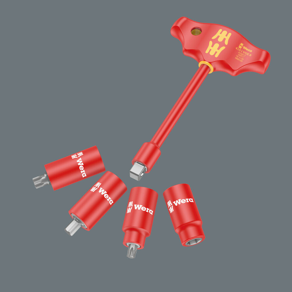 410 i VDE B VDE-insulated T-handle adapter screwdriver for 3/8" sockets