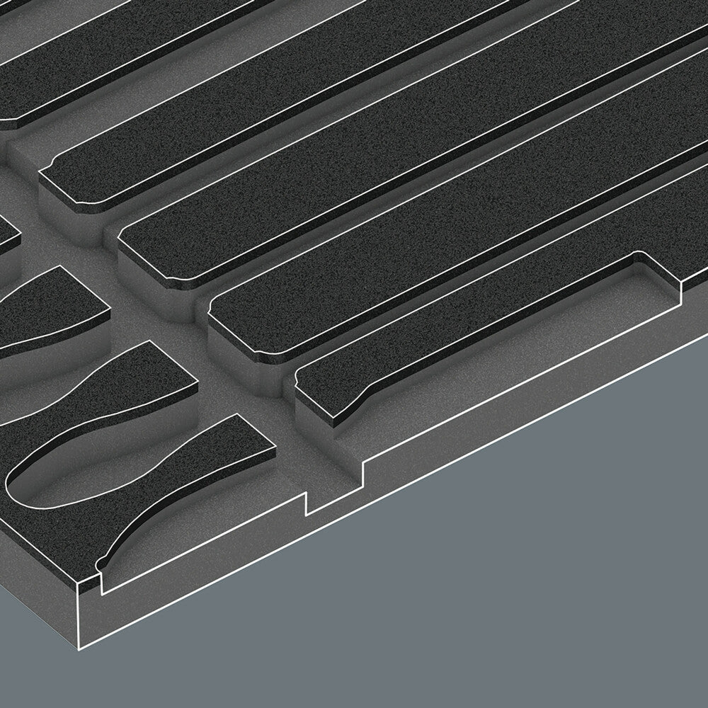 9883 Foam insert PFERD file set 1, empty
