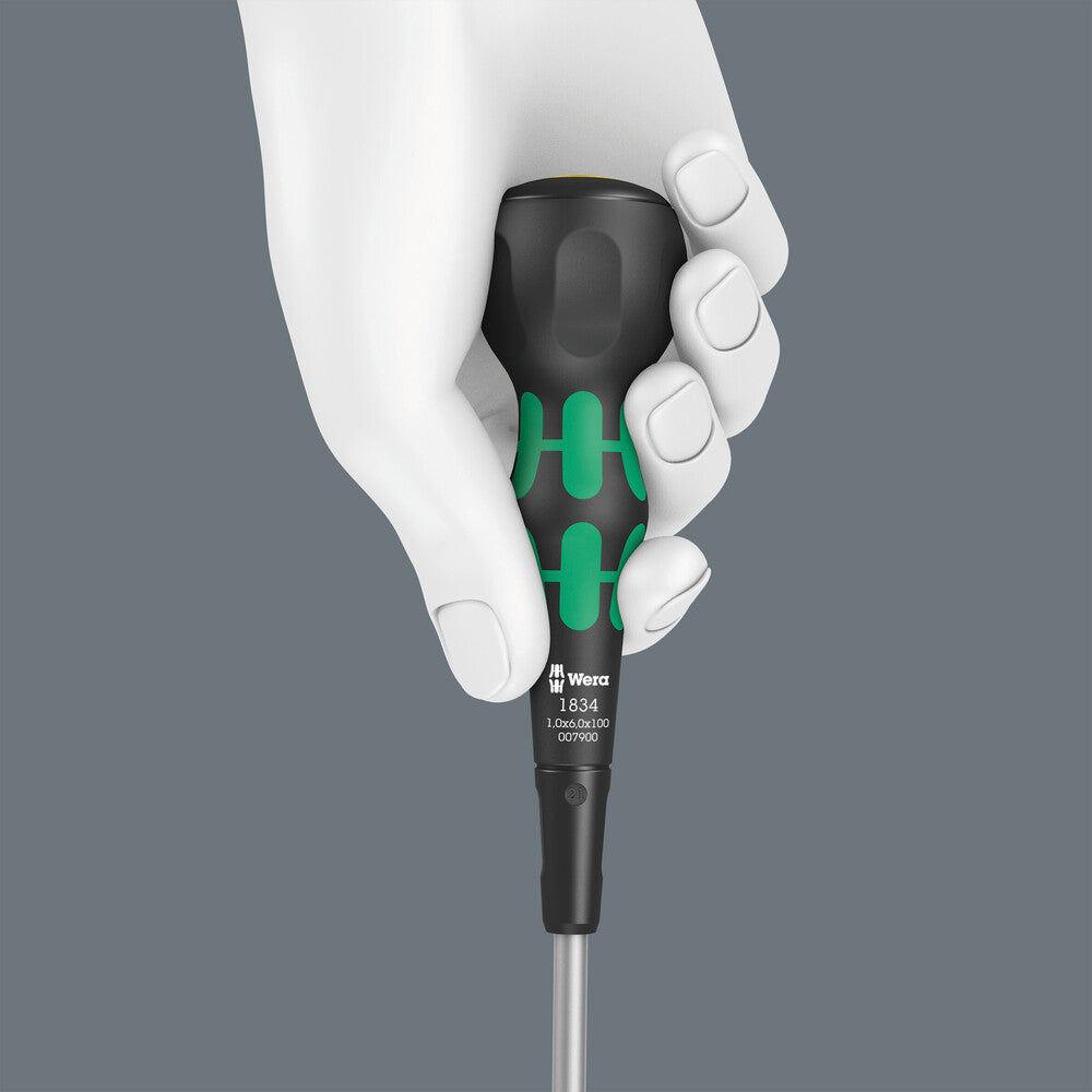 1834 Kraftform Ball-Grip Slotted screwdriver - workshop blade