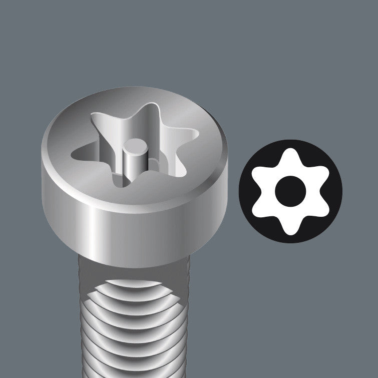 3867/4 TORX® BO bits with bore hole, stainless