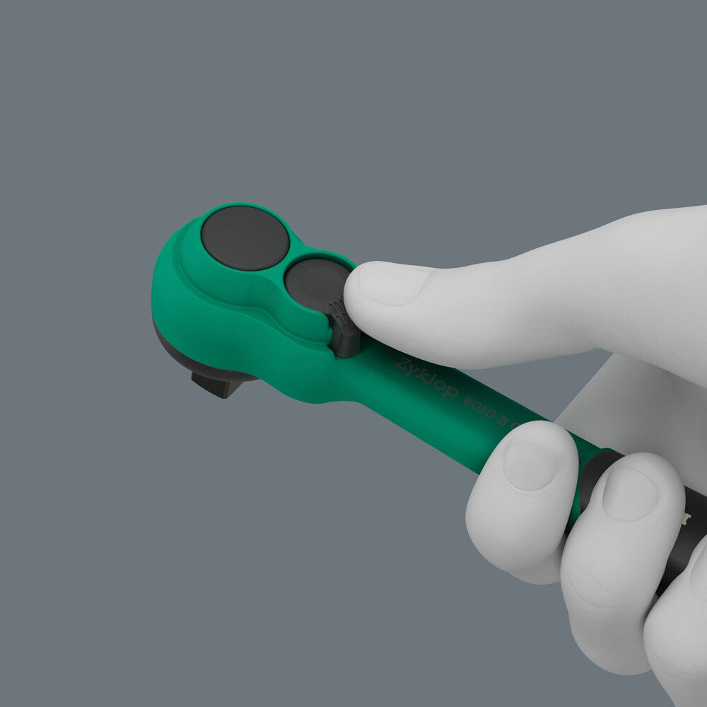 8010 B Zyklop Comfort Ratchet, with reversing lever, with 3/8" drive
