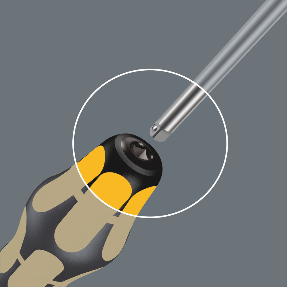 932 S/6 Screwdriver set Kraftform Wera: Chiseldriver and rack