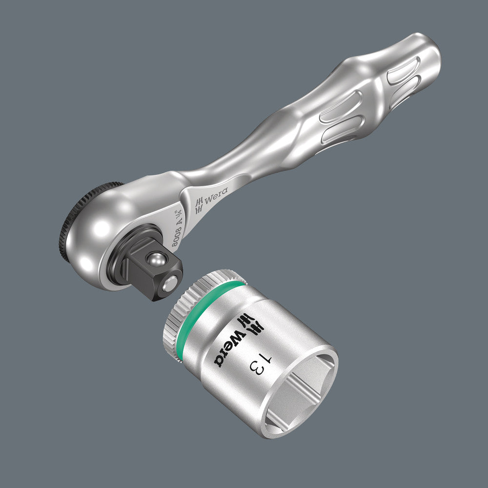 8008 A Zyklop Mini 3 Ratchet with 1/4" drive